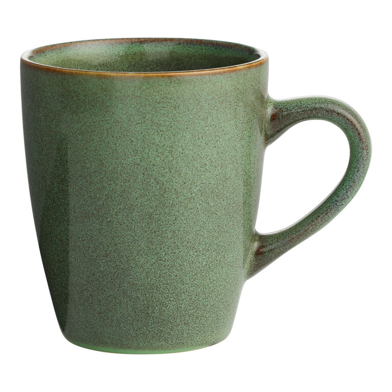 Grove Green Speckled Reactive Glaze Ceramic Mug image number 1