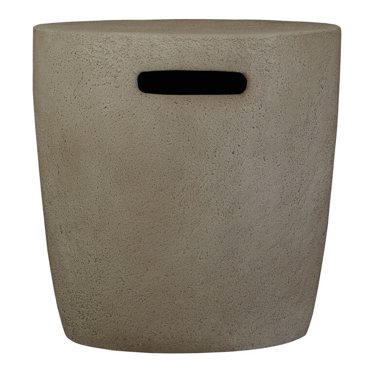 Cartagena Faux Stone Propane Tank Holder End Table image number 3