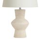 White Terracotta Stacked Table Lamp Base image number 0