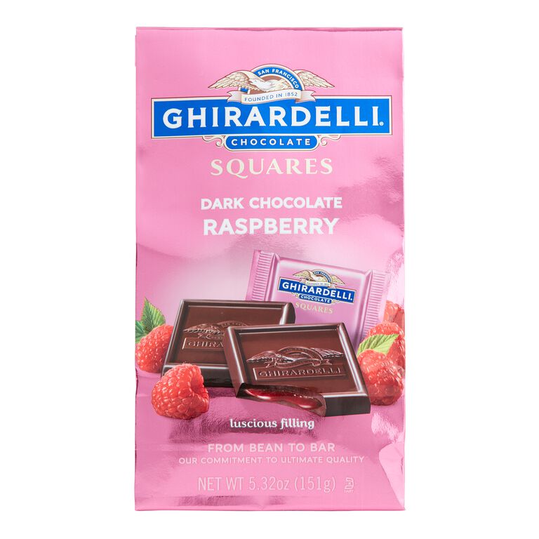 Ghirardelli Raspberry Dark Chocolate Squares Bag image number 1