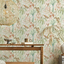 Pink Willow Rainforest Peel And Stick Wallpaper