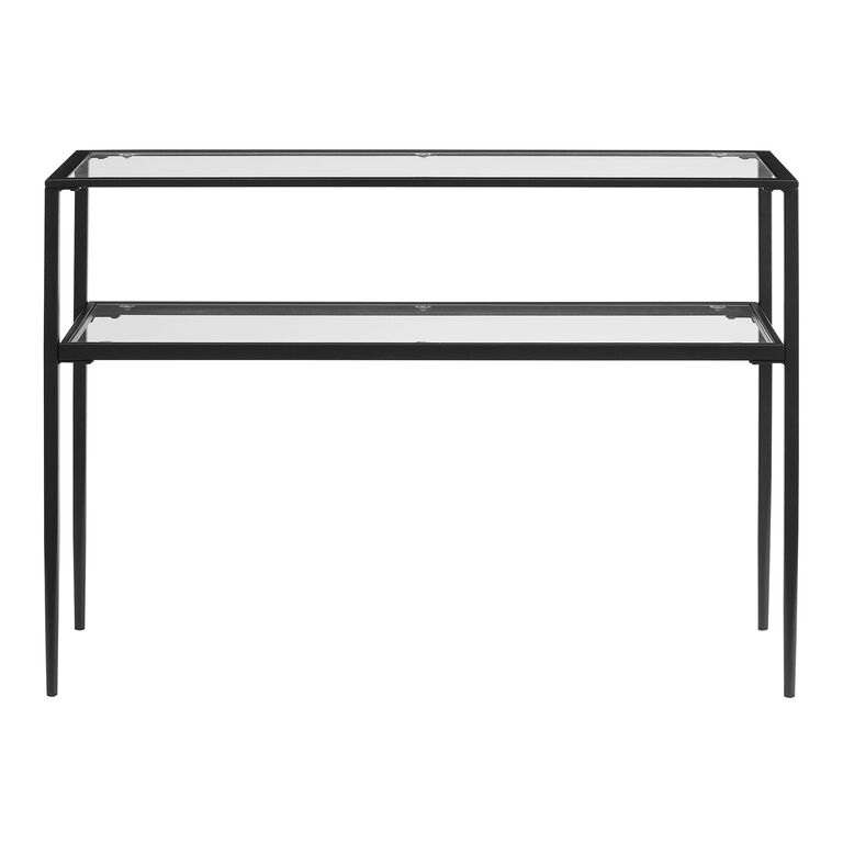 Cristene Metal and Glass Console Table image number 3