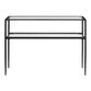 Cristene Metal and Glass Console Table image number 2