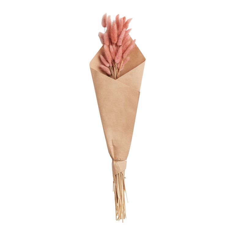Pink Dried Bunny Tails Bunch image number 1
