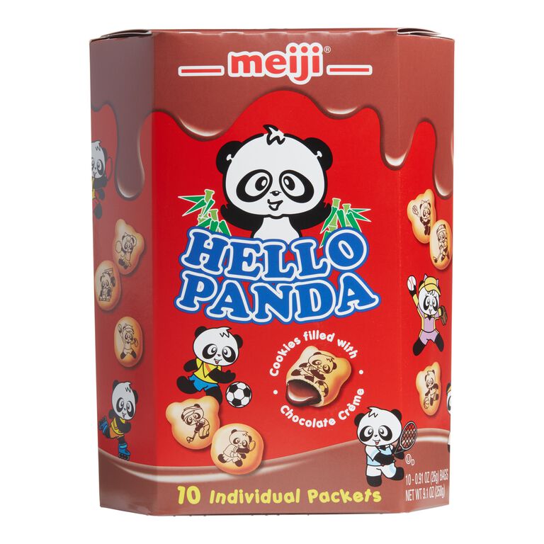 Meiji Hello Panda Chocolate Cookies 10 Pack image number 1