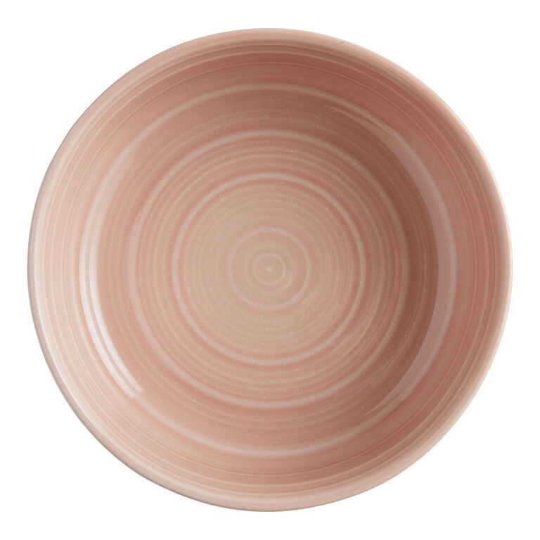 Rosa Pink And Tan Ombre Reactive Glaze Bowl image number 3