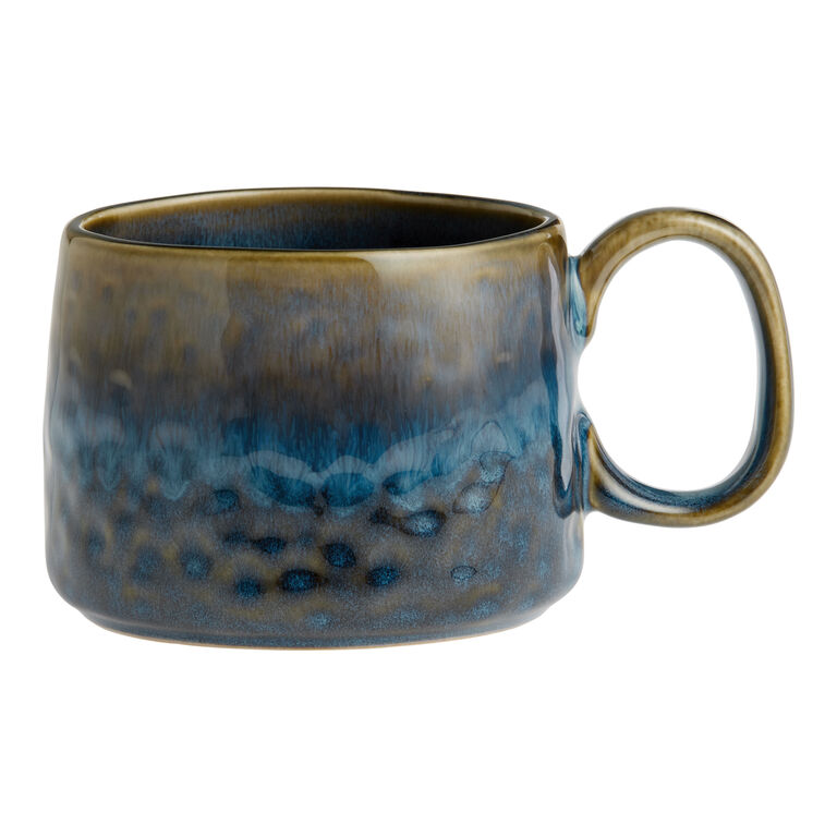 Short Dark Reactive Glaze Ceramic Mug image number 1