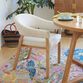 Dyanna Porcelain Upholstered Dining Chair Set of 2 image number 1