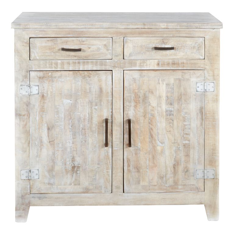 Leigh Whitewash Wood Storage Cabinet image number 2