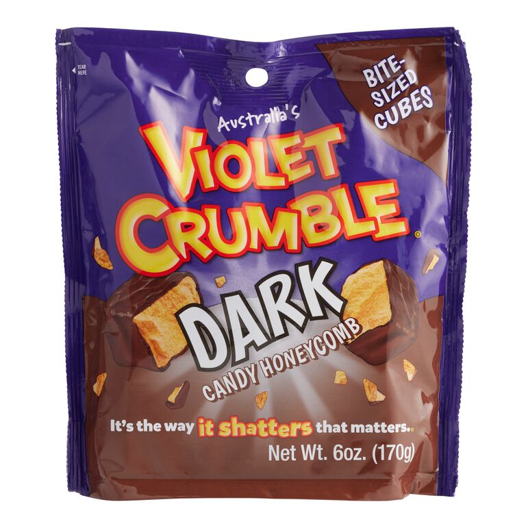 Violet Crumble Dark Chocolate Cubes image number 1