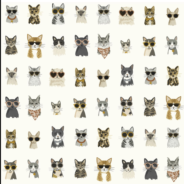 Rifle Paper Co. Cool Cats Peel and Stick Wallpaper image number 1