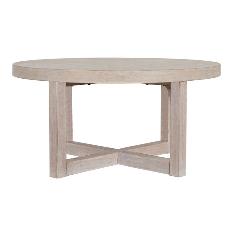 Astell Round Wood X Base Coffee Table image number 3