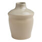 Gray Reactive Glaze Ceramic Dipped Vase image number 0