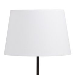 White Cotton Linen Accent Lamp Shade
