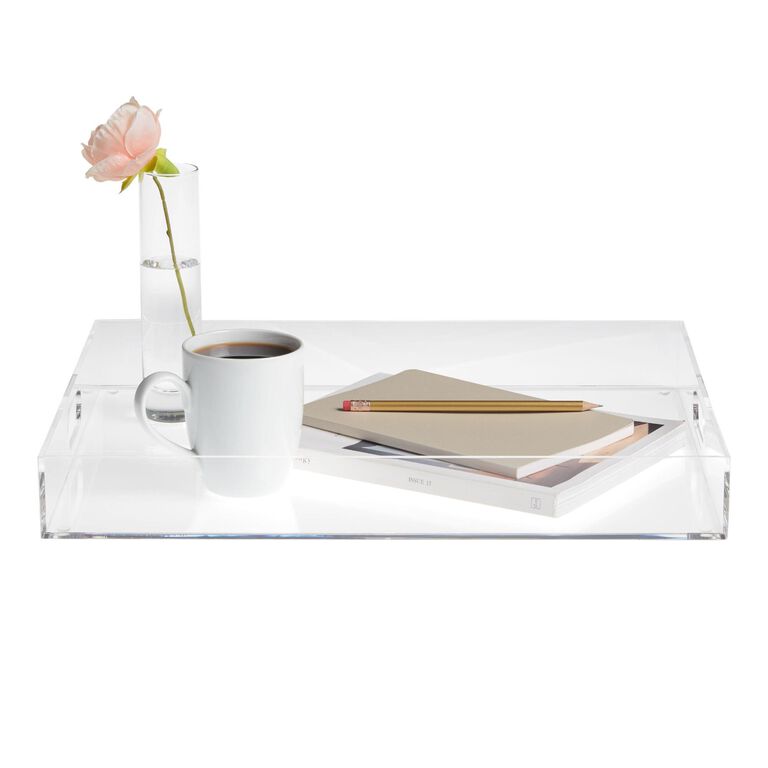 Clear Acrylic Serving Tray image number 1