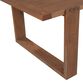 Longmount Antique Cappuccino Pine Wood U Base Dining Table image number 3