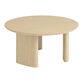 Zeke Round Brushed Wood Coffee Table image number 0