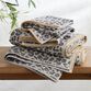 Gray and Ivory Leopard Print Hand Towel image number 1