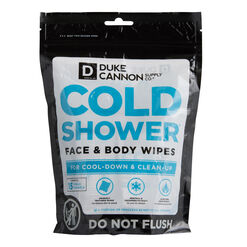 Duke Cannon Cold Shower Face & Body Wipes 15 Count