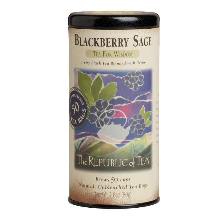 The Republic Of Tea Blackberry Sage Black Tea 50 Count image number 1