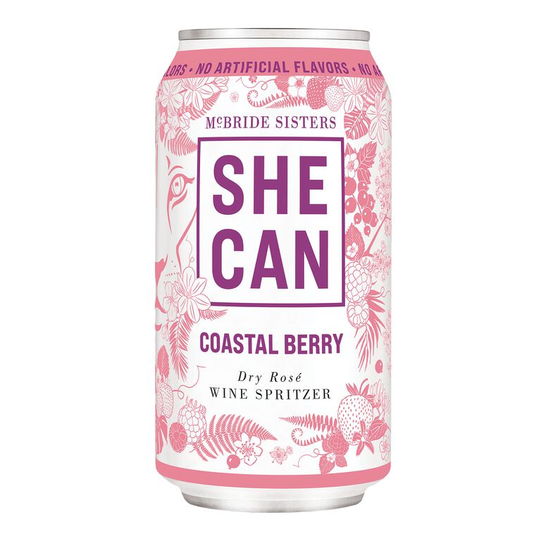 She Can Coastal Berry Rose Spritzer 375ml Can image number 1