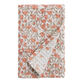 Terracotta Florals Block Print Waffle Weave Hand Towel image number 0