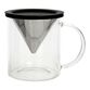 Glass Pour Over Coffee Cup and Reusable Filter Set image number 0