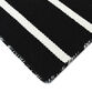 Black and White Pinstripe Reversible Indoor Outdoor Rug image number 4