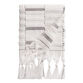 Aubrey Black And Ivory Sculpted Stripe Hand Towel image number 0