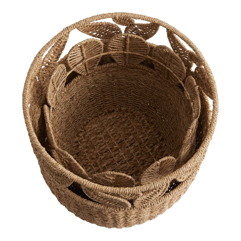 Rosa Rattan Botanical Basket image number 3