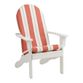 Sunbrella Persimmon Stripe Adirondack Chair Cushion image number 3