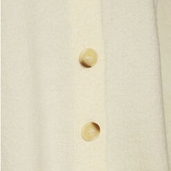 Ivory Recycled Yarn Brushed Cardigan Sweater