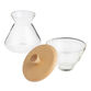 Chemex Hand Blown Glass Cream and Sugar Storage Set image number 2