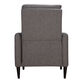 Clinton Charcoal Gray Upholstered Recliner image number 3
