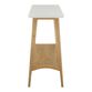 Off White Two Tone Console Table with Shelf image number 3