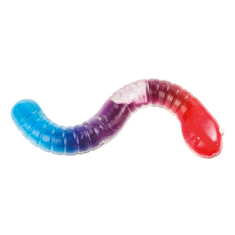 Jumbo Gummy Worm Slime Toy Set of 2 image number 3