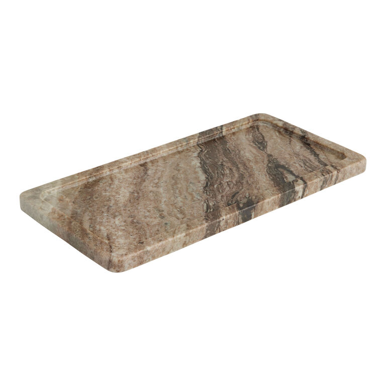 Toronto Brown Marble Bathroom Accessories Collection image number 4
