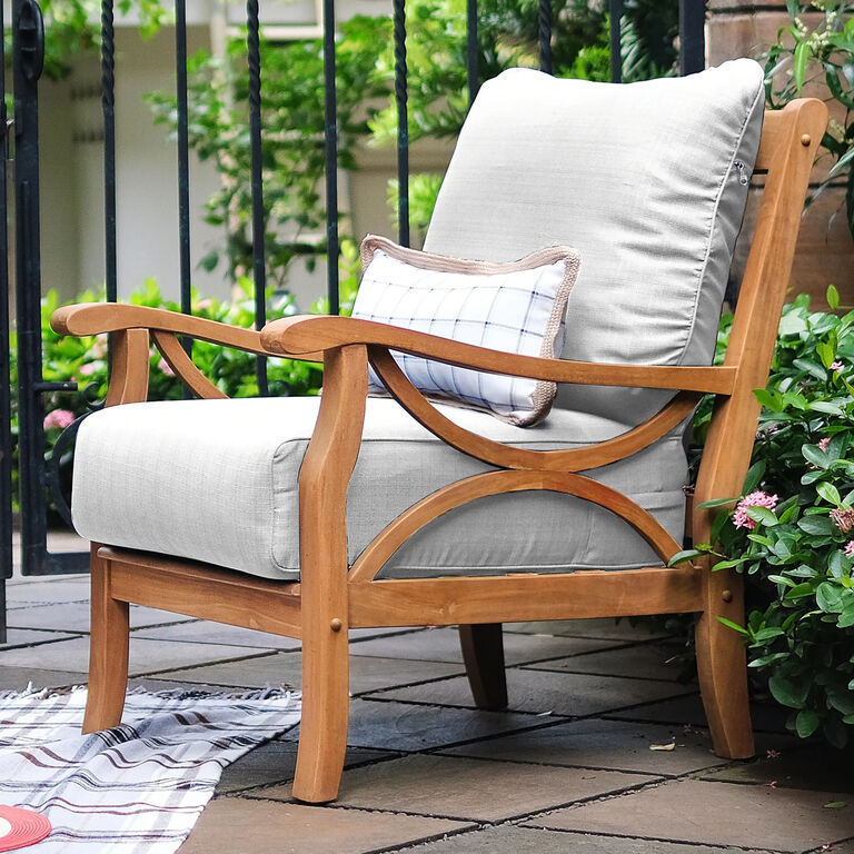 Mendocino Teak Wood 5 Piece Outdoor Furniture Set image number 5