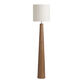 Yarra Faux Wood and Jute Tapered Floor Lamp image number 0