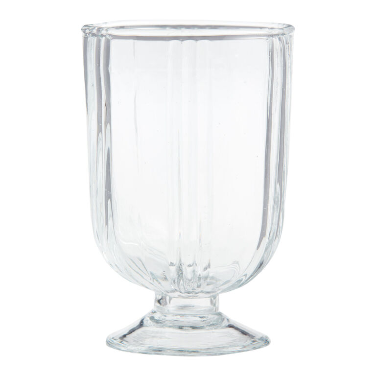 Niles Embossed Stripe Handmade Double Old Fashioned Glass image number 1