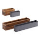 Alicante Wood And Metal Outdoor Wall Planter image number 2