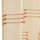 Natural Woven Fringe Lines Grommet Top Curtains Set of 2 image number 3