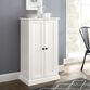 Delmar Distressed White Accent Cabinet image number 1