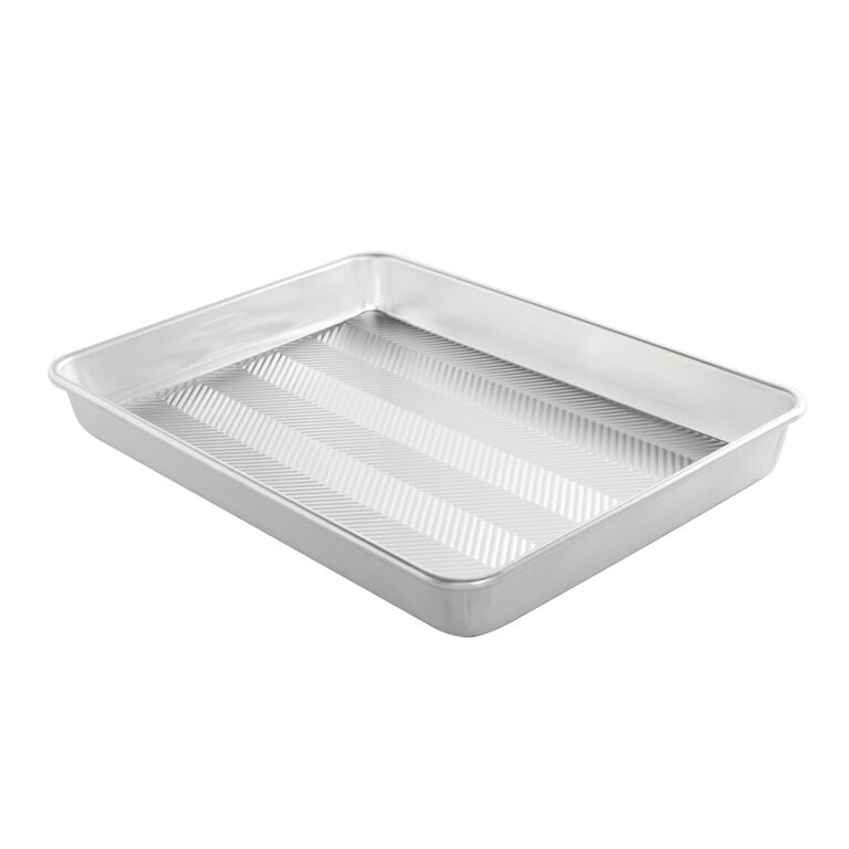 Nordic Ware Prism Textured Aluminum High Sided Baking Pan image number 1