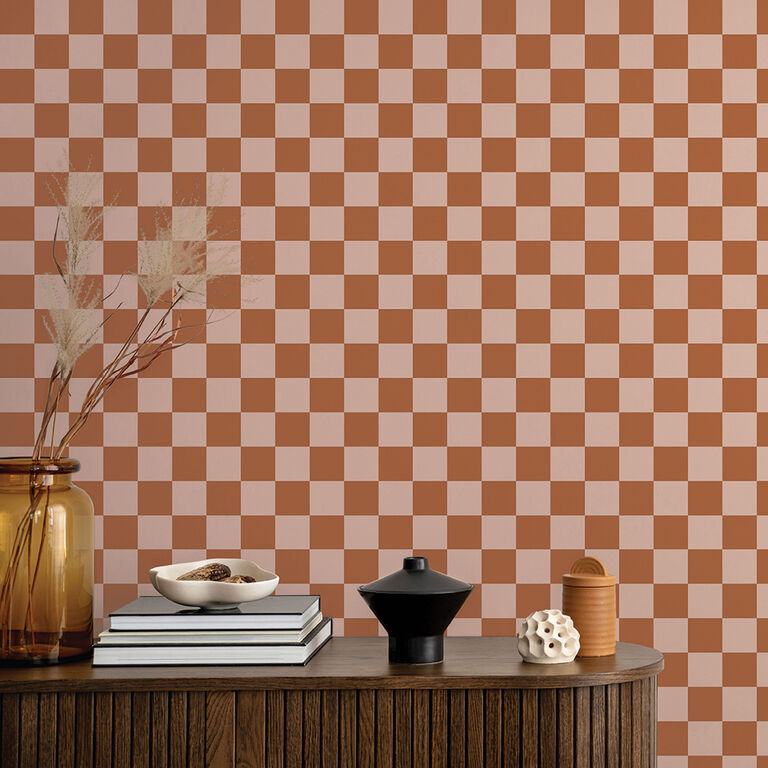 Checker Print Peel And Stick Wallpaper image number 4