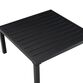 Piermont Square Matte Black Metal Outdoor Coffee Table image number 2