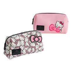 Hello Kitty Faux Leather Makeup Bag