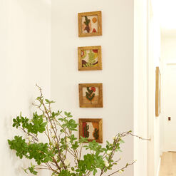 Mini Botanical Tufted Textile Framed Wall Art 4 Piece