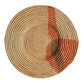 All Across Africa Orange And Tan Raffia Disc Wall Decor image number 0