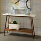 Off White Two Tone Console Table with Shelf image number 1